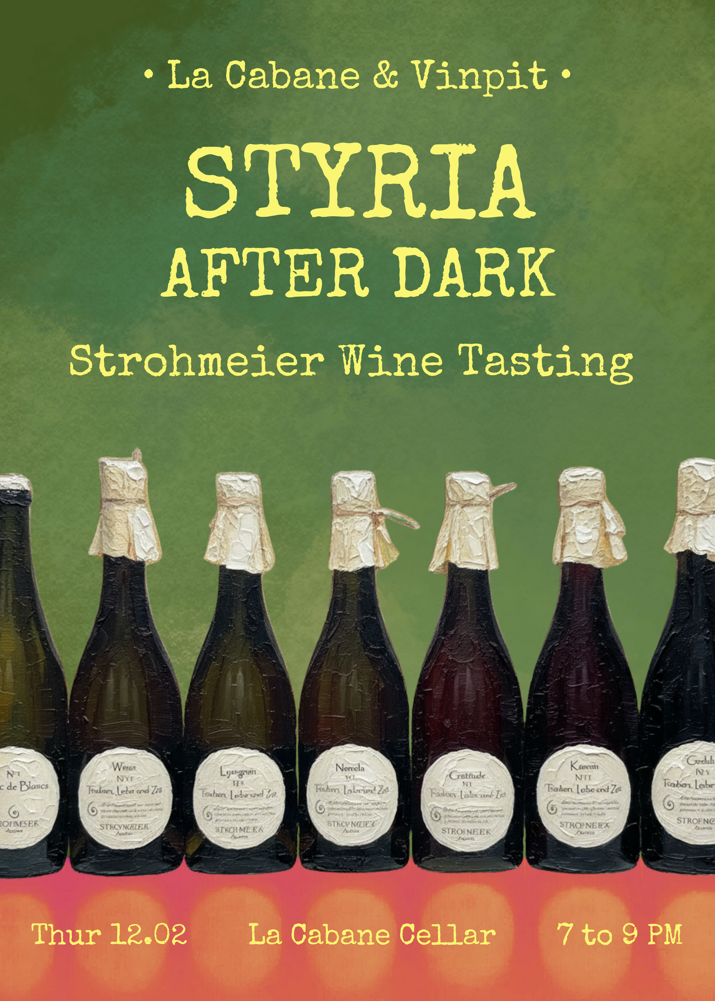 Styria After Dark: Strohmeier Wine Tasting 12.02