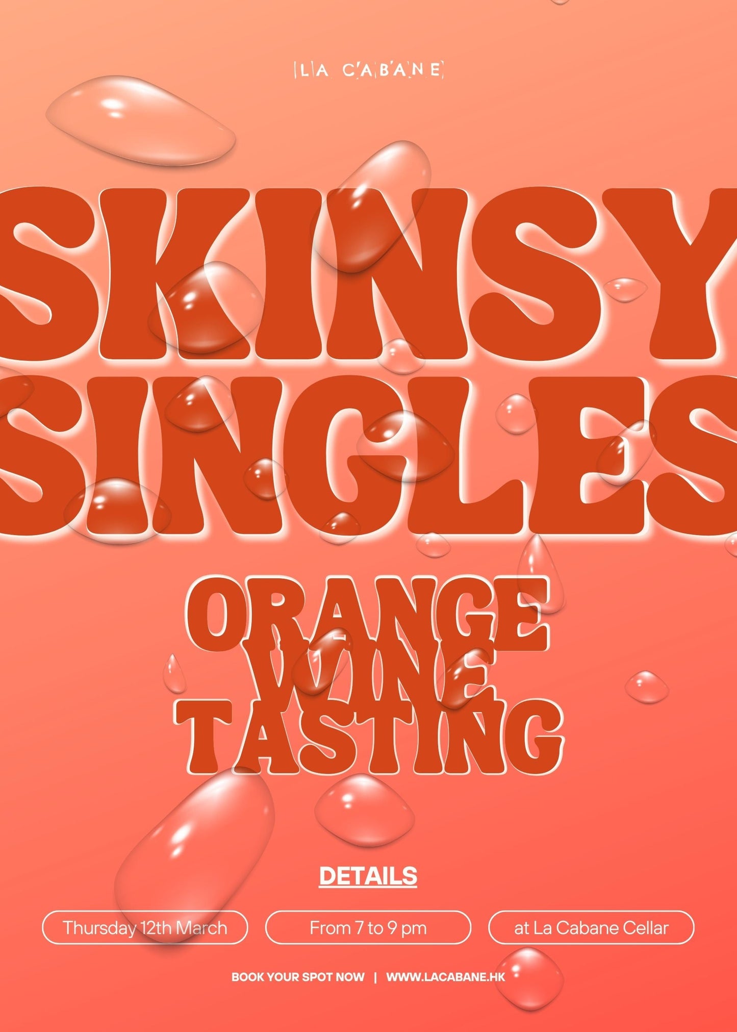 Skinsy Singles: Orange Wine Tasting 12.03.2026