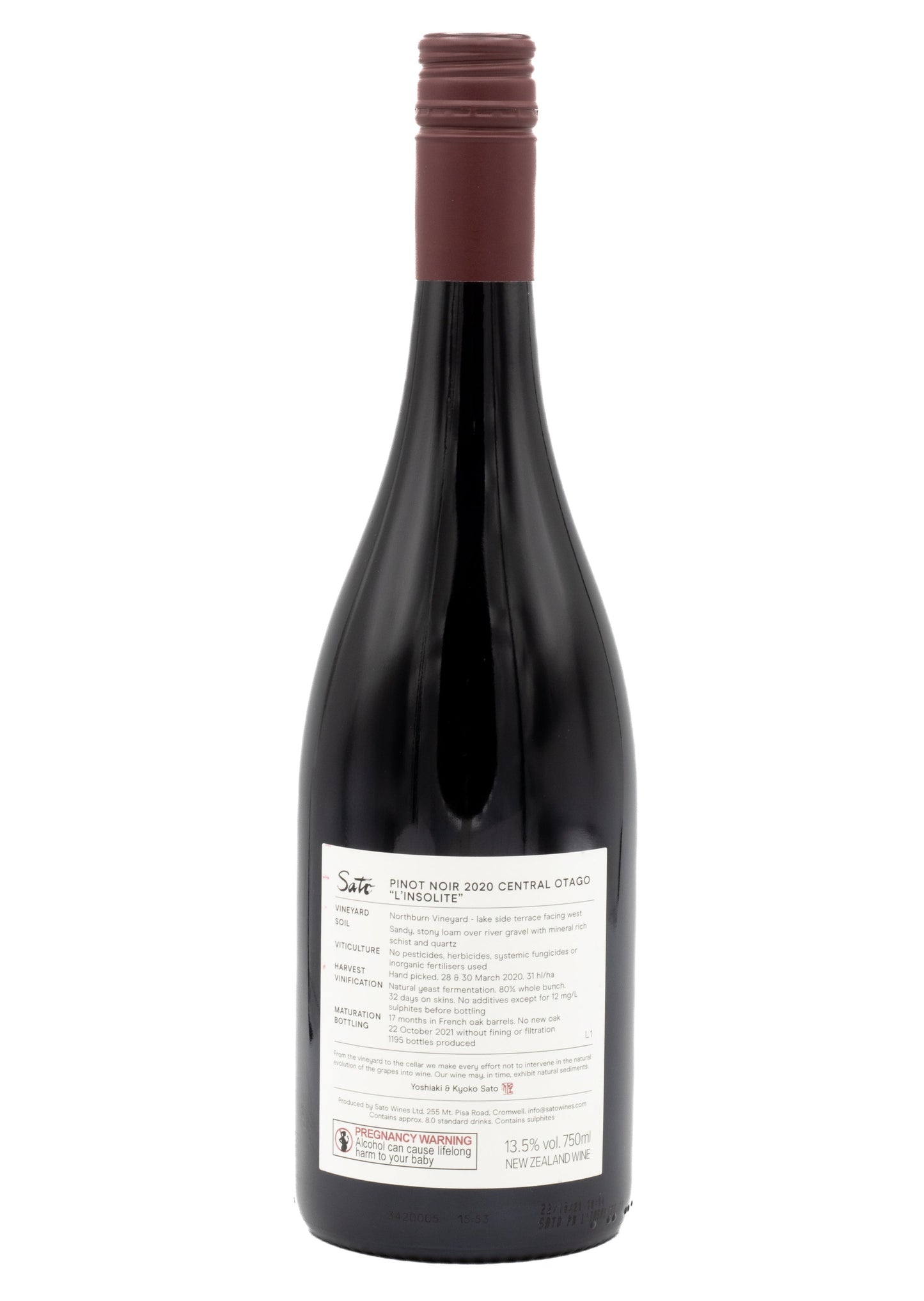 Sato Pinot Noir L'Insolite 2020